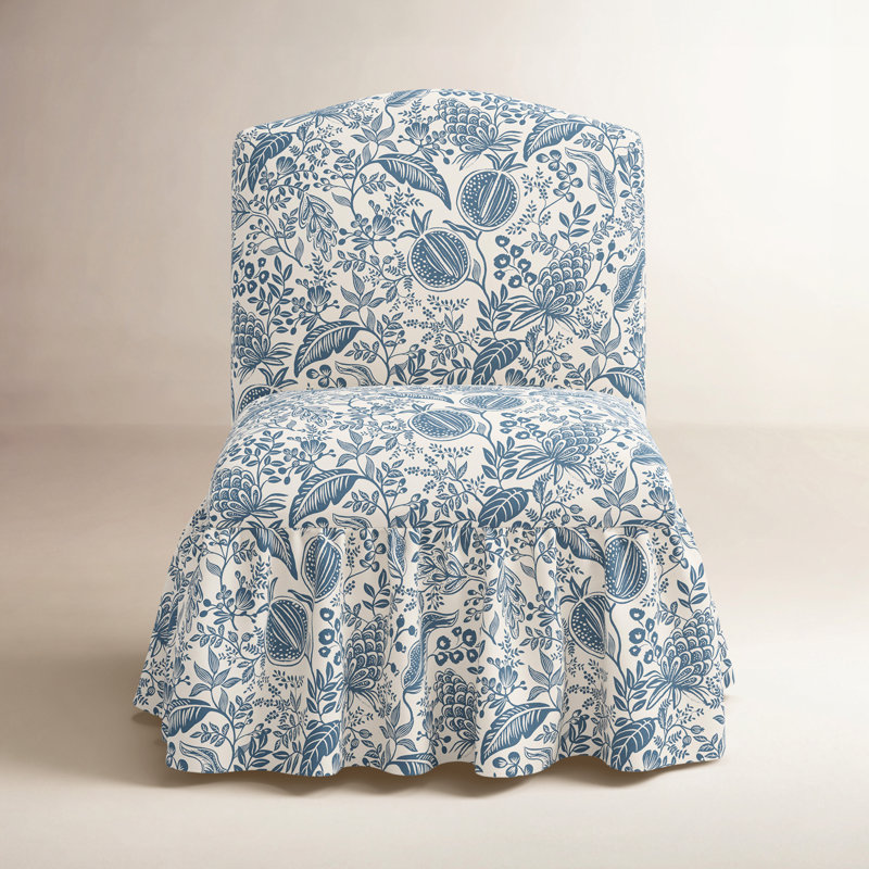 Edie Slipper Chair In Pomegranate Blue, Pomegranate Blue