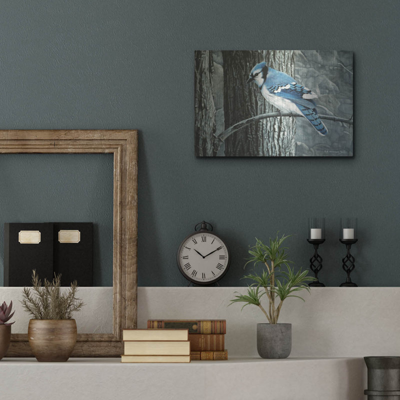 «Backyard Jay» par Ron Parker, H 12 po x l 16 po