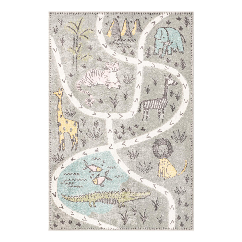 Polypropylene Plastic Rug, Rectangle 3'11" x 5'11"