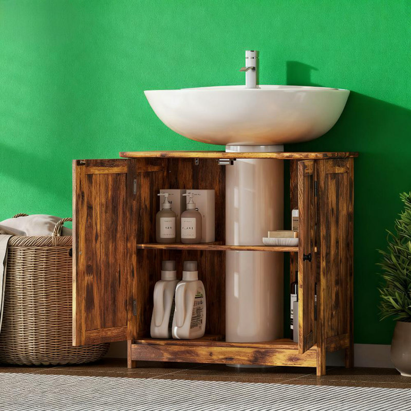 Armoire de salle de bain, Brun rustique