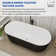 Colour 67''L x 31''W Freestanding Soaking Acrylic Bathtub with Chrome Drain and Overflow