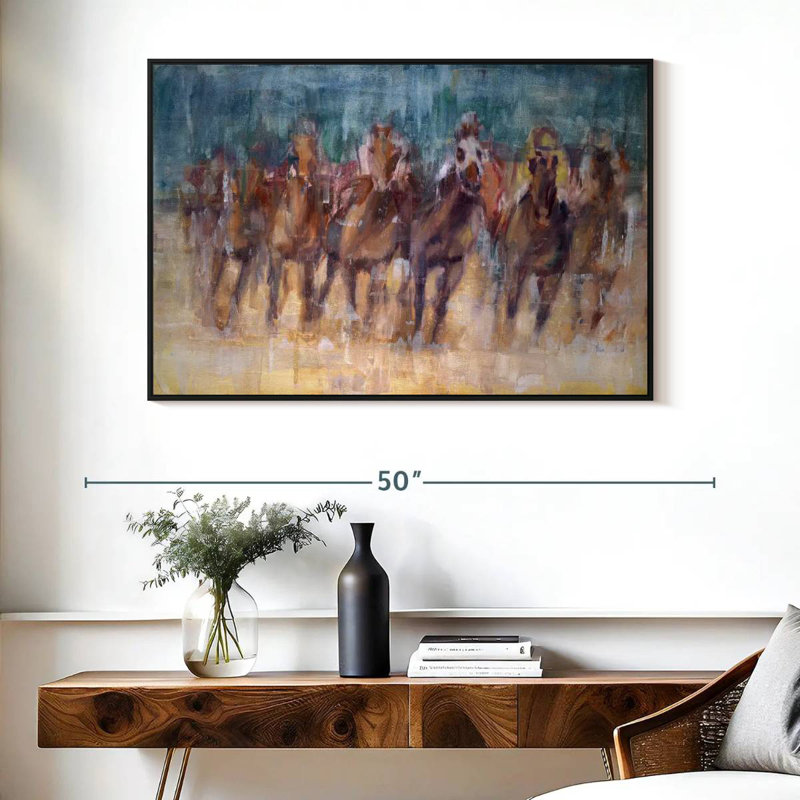 Final Sprint, Floating Frame Black, 40" X 27"
