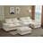132" U Shape Sectional Sofa Cloud Couch With Removable Ottomans-1745785588