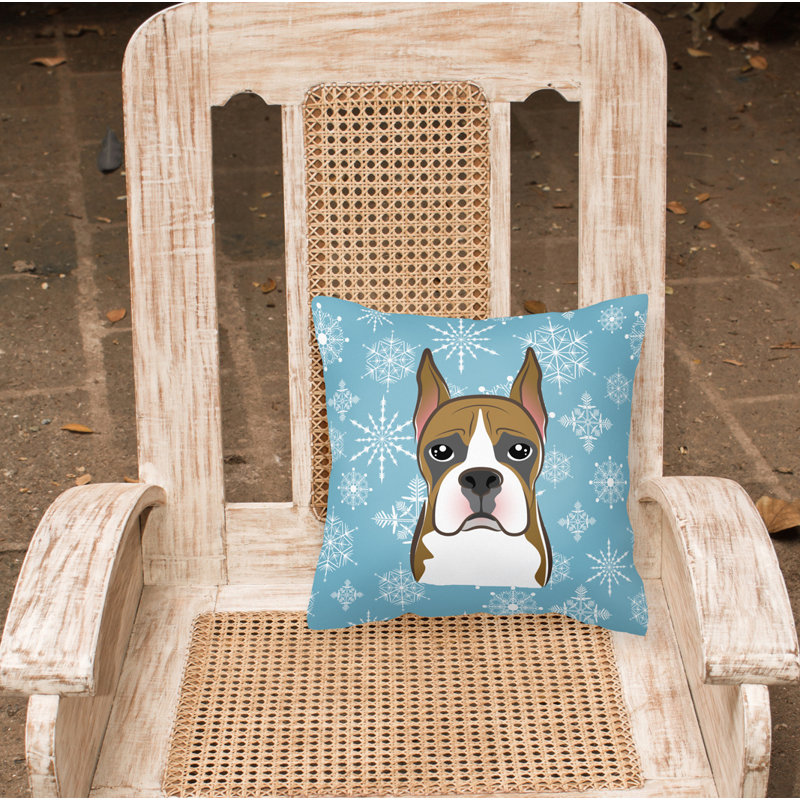  Coussin Snowflake Boxer