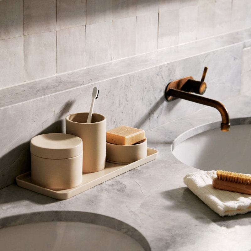 Naeisha Bathroom Tray, Sand