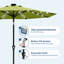 Parasol de patio 9 pi avec manivelle, parasol de table d'extérieur avec bouton-poussoir inclinable et 8 baleines pour terrasse piscine-2058818124