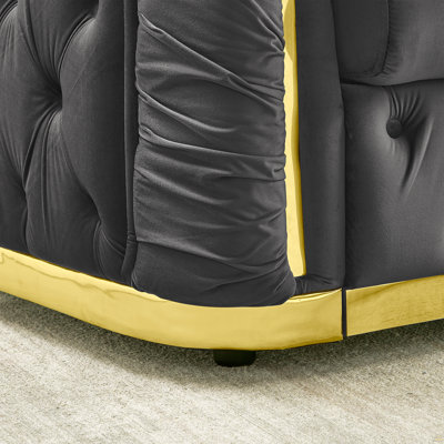 Causeuse Chesterfield 62,6 pouces
