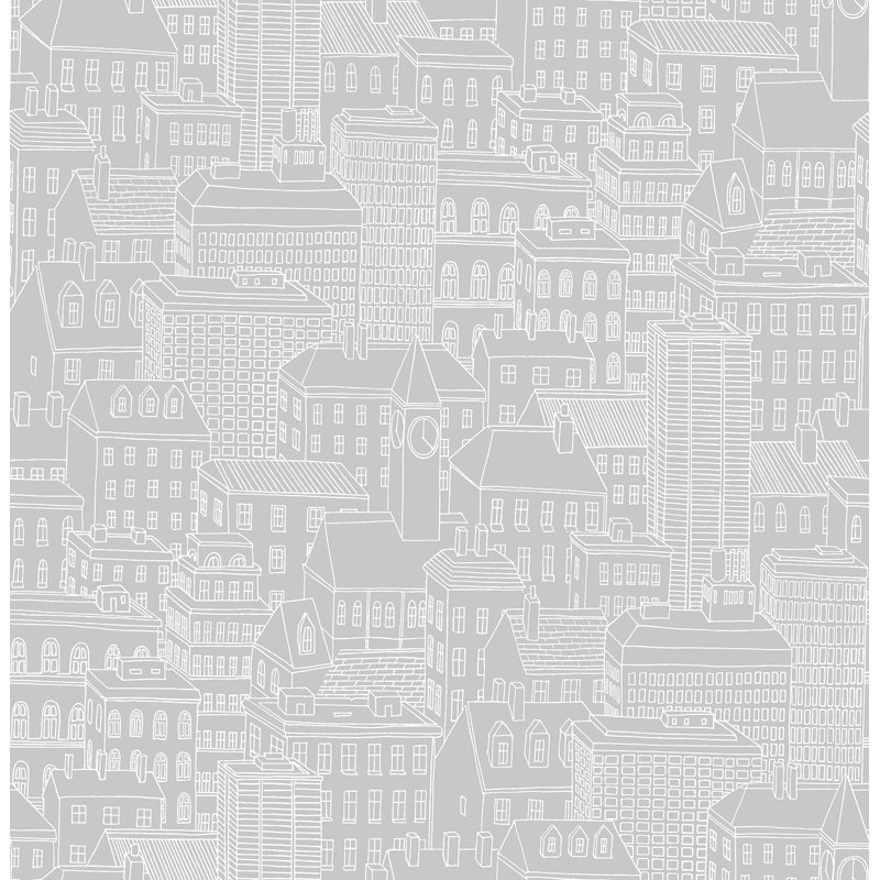 Rouleau de papier peint lisse 33 pi x 20,5 po Eclipse, Gris