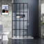 Porte de douche 34 po x 72 po avec finition noire