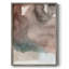 Red Ochre abstrait I, reproduction encadrée - bois massif-169191265