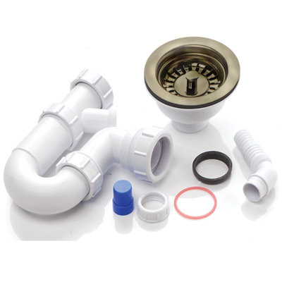 RAK Rangemaster 1.0 Bowl Waste & Plumbing Kit No Overflow 7DCA18F3592D45CC8B8618141D6B863B