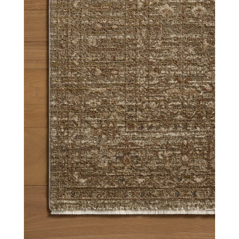Loloi Haywood Sage / Brown Area Rug, Square 1'6"