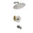 High-Pressure Rainfall Shower System, Tub Faucet Set