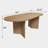 Caia 67" Solid Oak Oval Dining Table-663446114