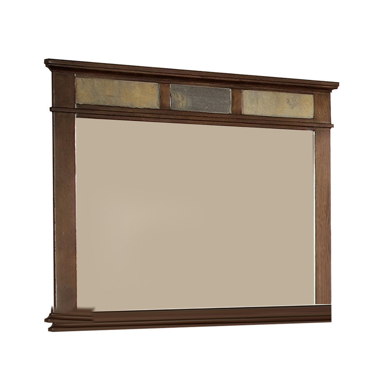 Miroir Alcazar au fini cerisier brun