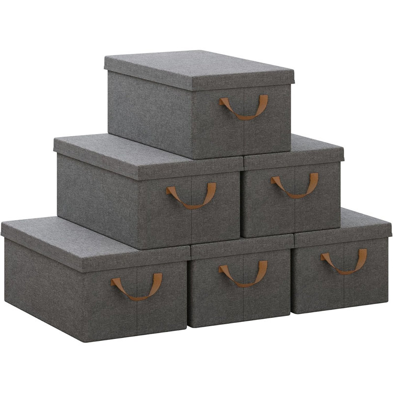 17 Stories Wool / Felt Decorative Bin, 27 L