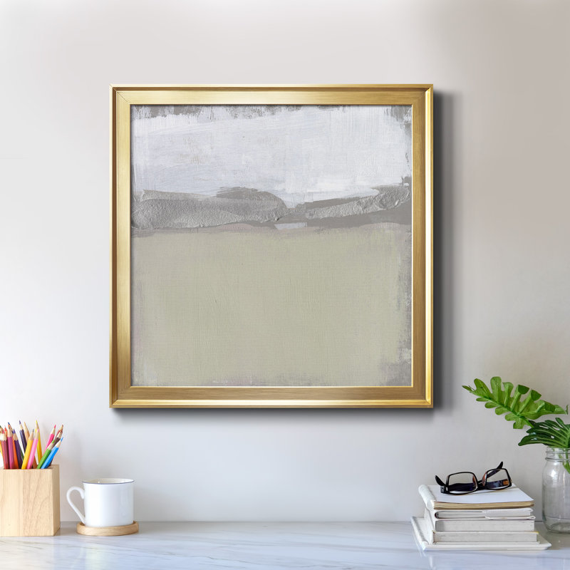 «Silver Ribbon Horizon II», toile encadrée de qualité supérieure - prête à être accrochée, H 30,5 po x l 30,5 po x P 1,5 po