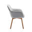 46cm H Velvet Upholstered Upholstered Back Armchair-508755830