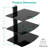3-Tier Floating Shelf For Media Storage, Wall Mount TV Shelf Holds
