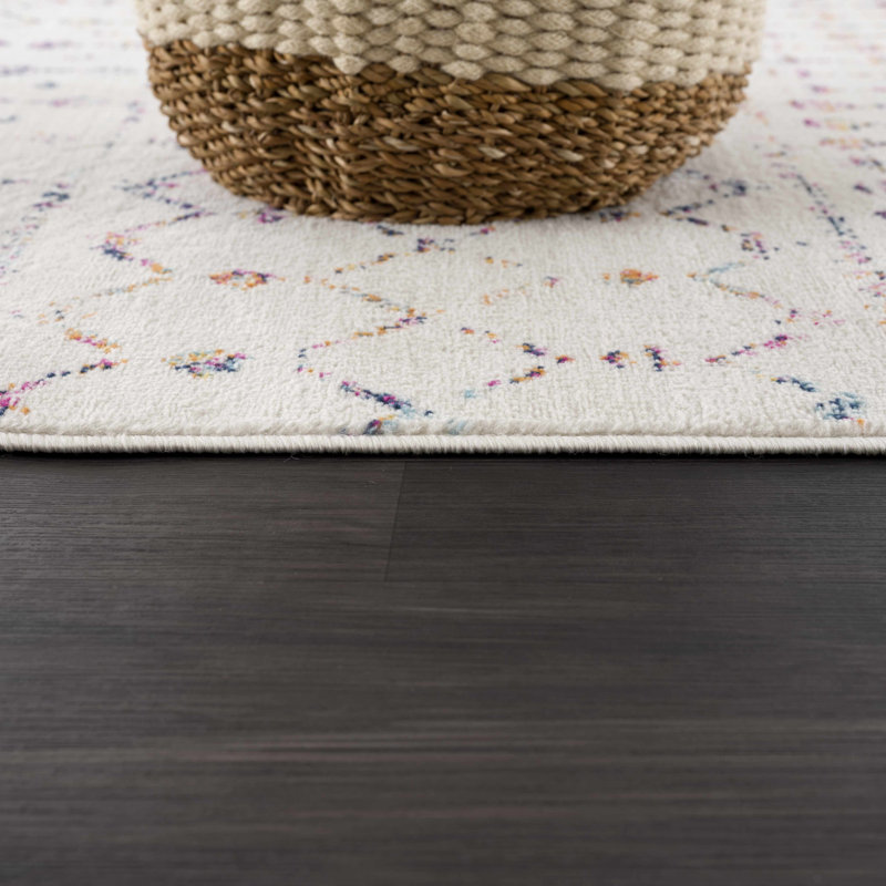 Dounia Transitional Performance Beige Area Rug, Rectangle 2' x 3'