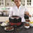 NutriChef Electric Countertop Chocolate Fondue Melting Pot with 6 Forks (2 Pack)