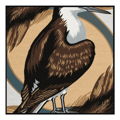 Washable Sooty Shearwater Birds Area Rug