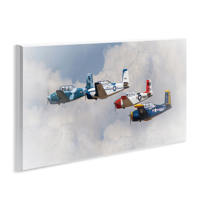 Plaque murale rétro Vintage USA Airplanes, design par JG Studios