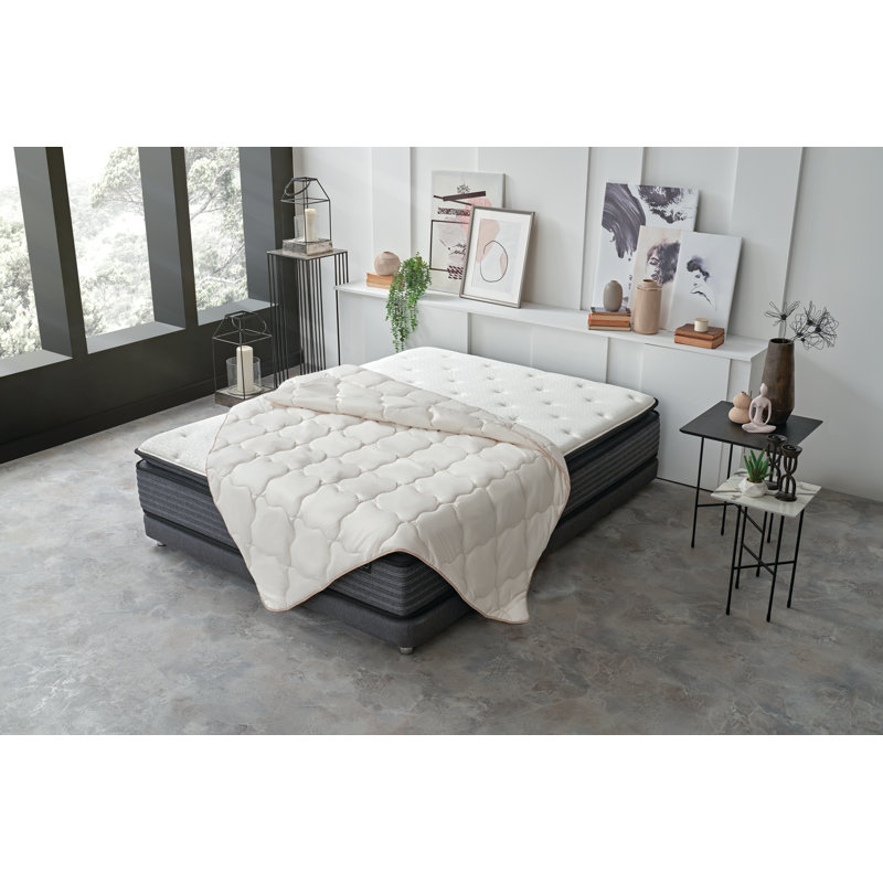 Édredon en laine et duvet synthétique, Simple