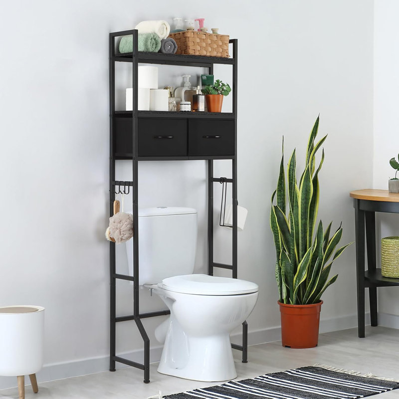 Over The Toilet Storage, Black