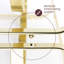 Tabletop Wine Bottle Rack Gold