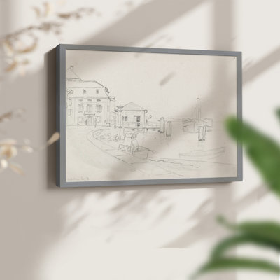 Vintage Sketch Work-XXVI -Framed Print - Restickable