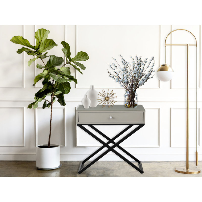 Table de chevet 23 po Taupe