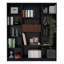 Ensemble de salon polyvalent 3 pièces avec bibliothèques élégantes pour un espace à la mode et fonctionnel.