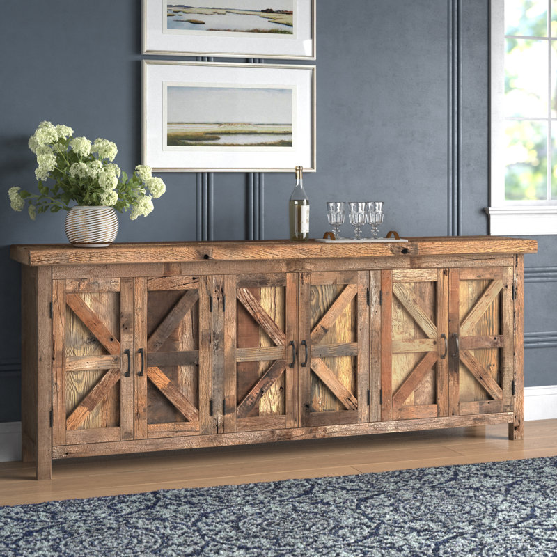 Ezekiel 84'' Solid Wood Sideboard