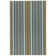Treehouse Stripe Green Machine Washable Rug