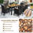 6-Person Steel Patio Dining Set