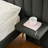 Velvet Upholstered Modern Platform Bed Set With Bedside Panel Nightstand, No Box Spring Needed-326599747-326599744-326398833