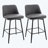 Yujun Swivel Upholstered Counter Stool with Metal Frame