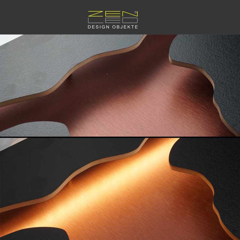 MA02 Handmade Wall Decor, Black/Copper