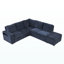 Sleeper Sofa Bed Modular Storage Cup Holder Pull-Out USB Port for Living Room, Apartment, Office