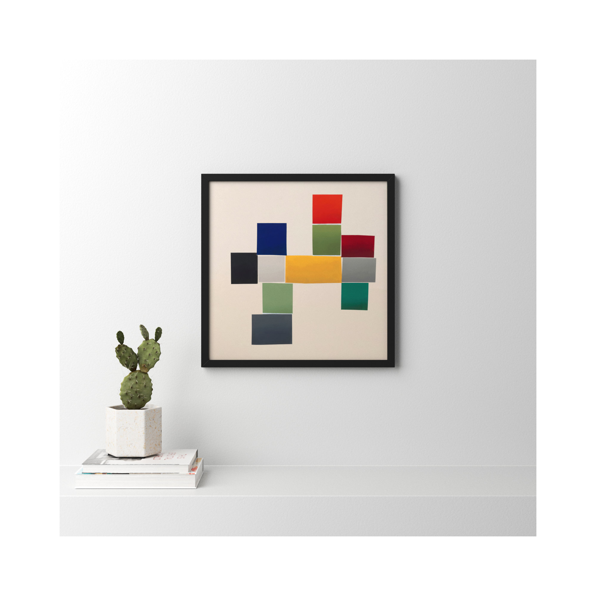 Jewels 1 by Lee Lessem, Black Framed, 24" W x 24" H