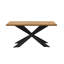 Bootle 4 Person Dining set - a Rectangular Wooden Dining Table with Metal Legs and a Set of 4 Quilted Velvet Dining Chairs for Dining Room - Modern Dining Table Set-872602530-872602532-872602531