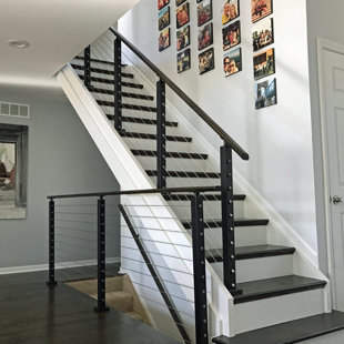 Black Brass Carpet Runner Rod Set for Staircase 39 5/8 L Renovators Supply