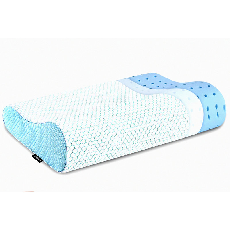 ErgoRest Memory Foam Cervical Contour Pillow - Orthopedic Bed Pillow for Side, Back, Stomach Sleeper. Ultimate Neck Support for Sleeping.
