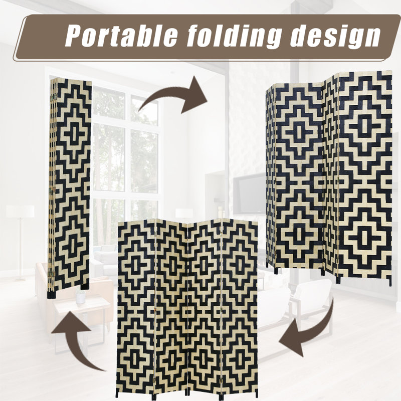 Cloison pliante 71 "H, 4, Losange