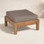 Jackson Teak Ottoman with Sunbrella® Cushion-1146754605