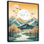 «Snow Covered Mountain Peaks II», reproduction d'art sur toile-88538710-88538713