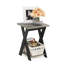 Table de chevet croisée Ebern Designs Duffield-1022000881-1022043945