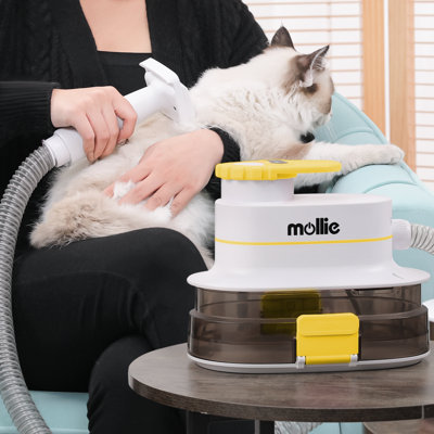 3 in 1 Pet Dog Cat Grooming Kit with Vacuum Suction & Blow Dryer, 6 Grooming Tools and Hair Clipper