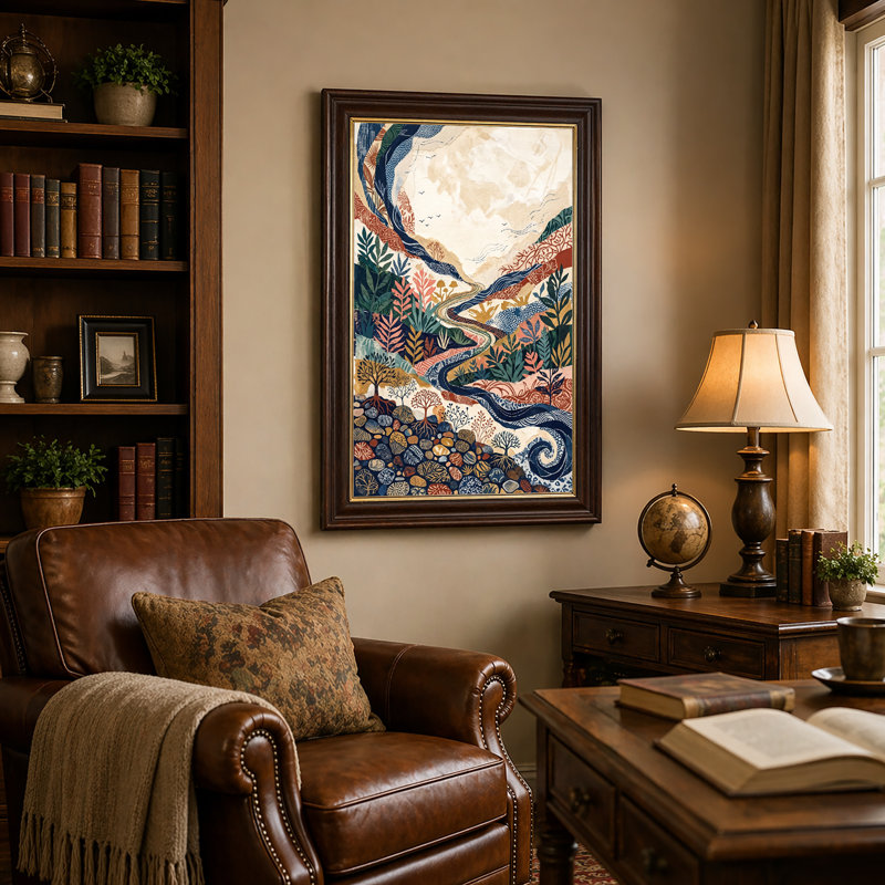 Art mural sur toile, 18"H x 12"W